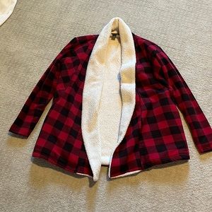 Eddie Bauer Sherpa lined flannel size S